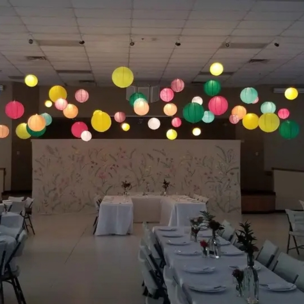 50 colored lanterns